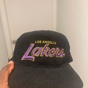 47 Brand Black Los Angeles Lakers SnapBack Hat/Cap NBA